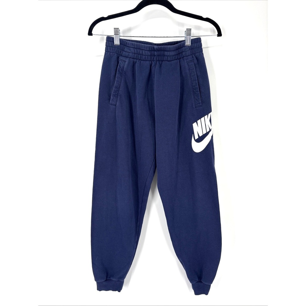 Nike Kids Jogger Sweatpants Youth Large Dark Blue Swoosh